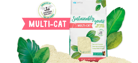 Sustainably Yours Multi-Cat Natural Cat Litter (26 lb)