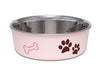 Loving Pets Bella Bowls  - Stainless Steel Dog Bowl  Paparazzi Pink