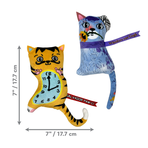 KONG Artz Picasso / Van Gogh Catnip Cat Toy 2 Pack