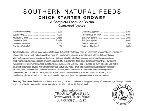 Southern Natural Feeds Chick Starter /Grower