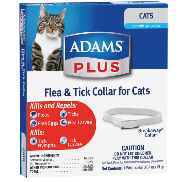 Adams Plus Flea & Tick Collar for Cats (1 pk)