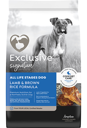 Exclusive® Signature® All Life Stages Lamb & Brown Rice Formula Dog Food (15 Lb)