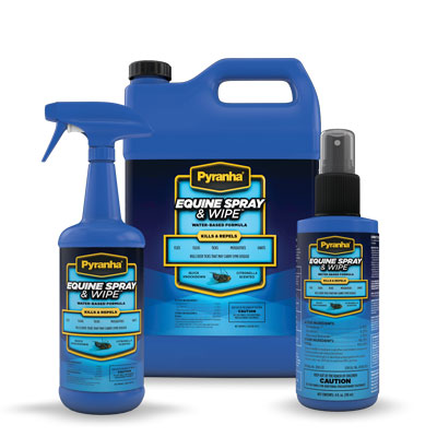 Pyranha Equine Spray & Wipe™ Water Based Formula (32 oz)