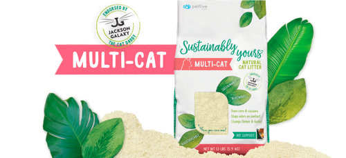 Sustainably Yours Multi-Cat Natural Cat Litter (26 lb)